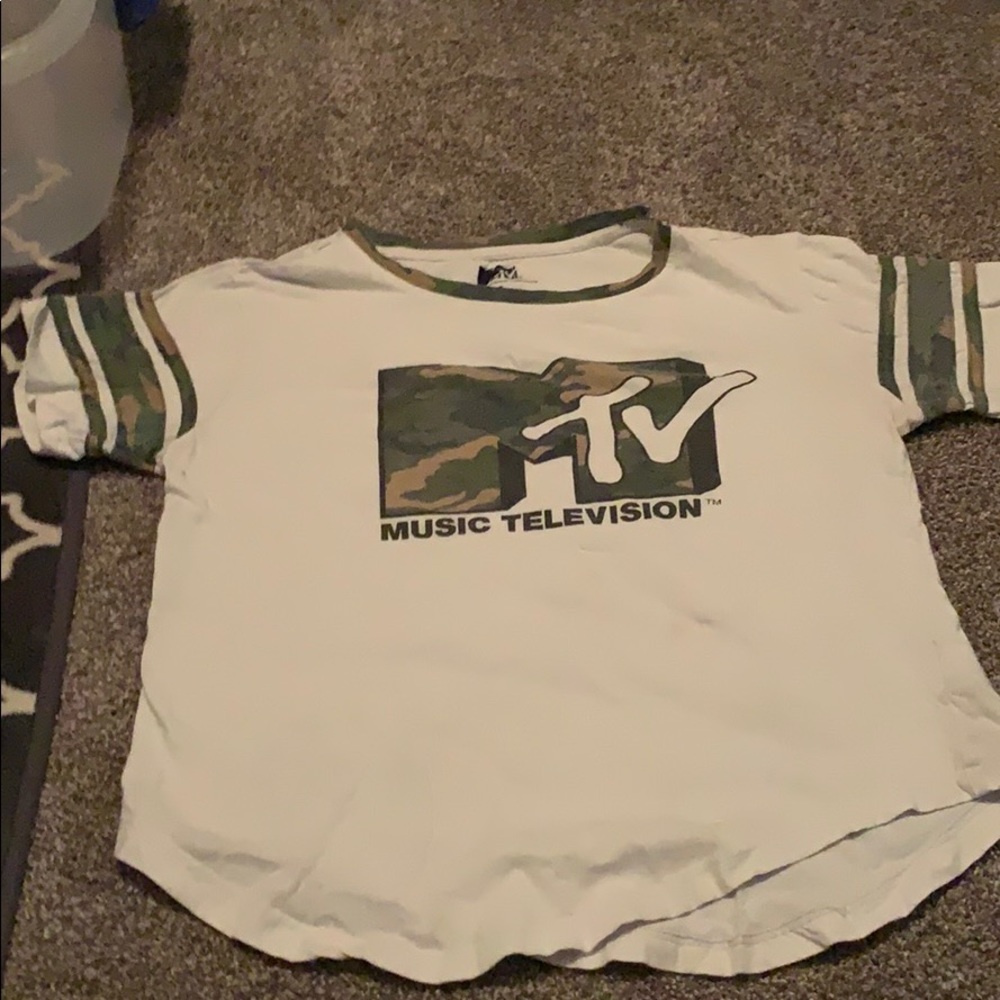Camo mtv crop top